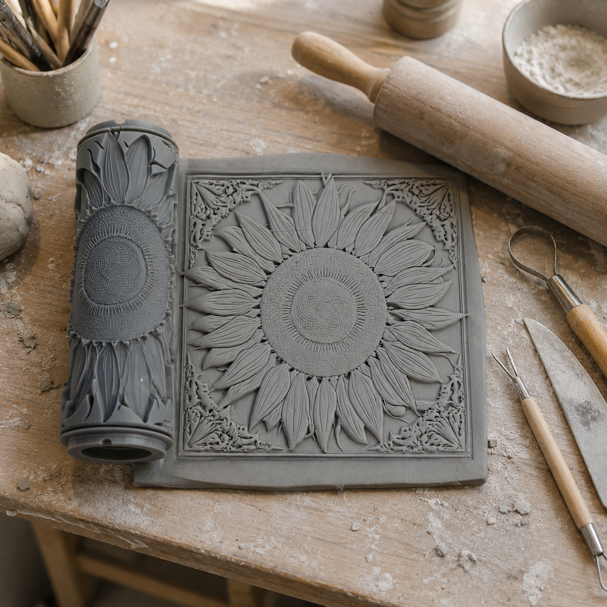 A finished textured piece