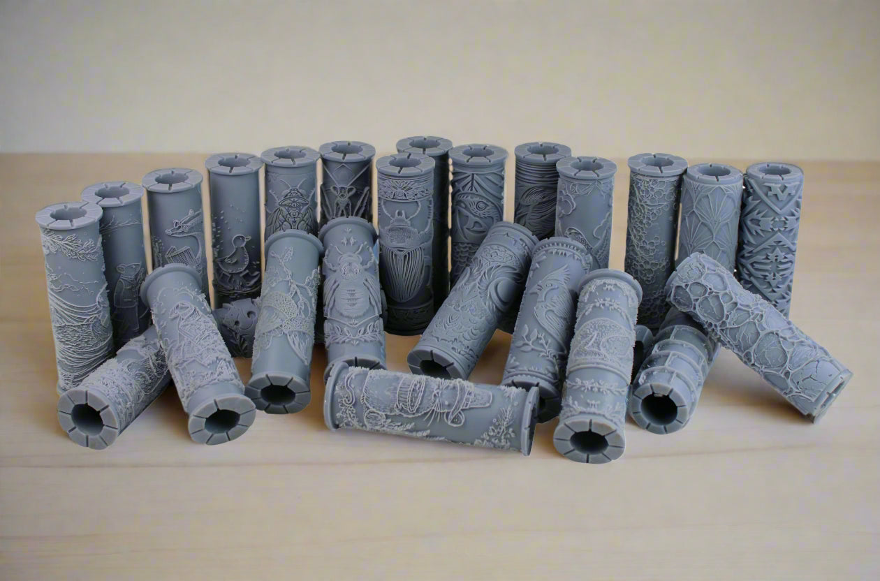 Texture roller close up