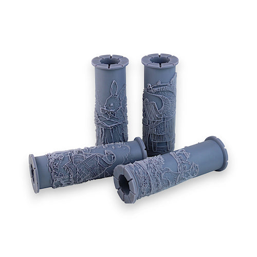 Storybook Clay Texture Roller Set - Cozy Critters and Windy Weather (4")