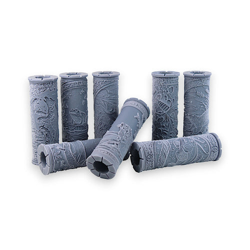 Freshwater Clay Texture Roller Set - Forest Life & Understream (4") – 8 Pack