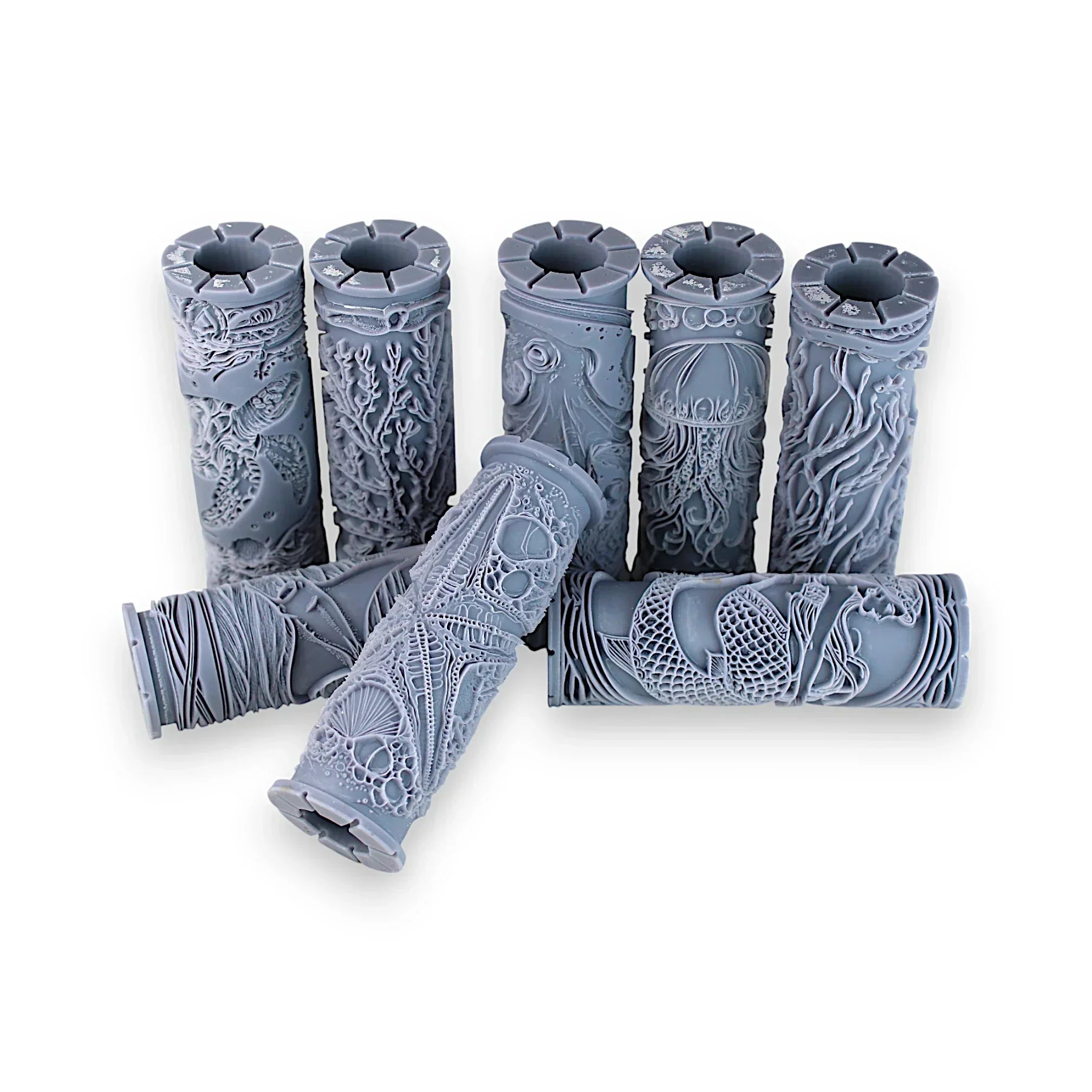 Ocean Clay Texture Roller Set #01 - Tidepool & Deepwater (4