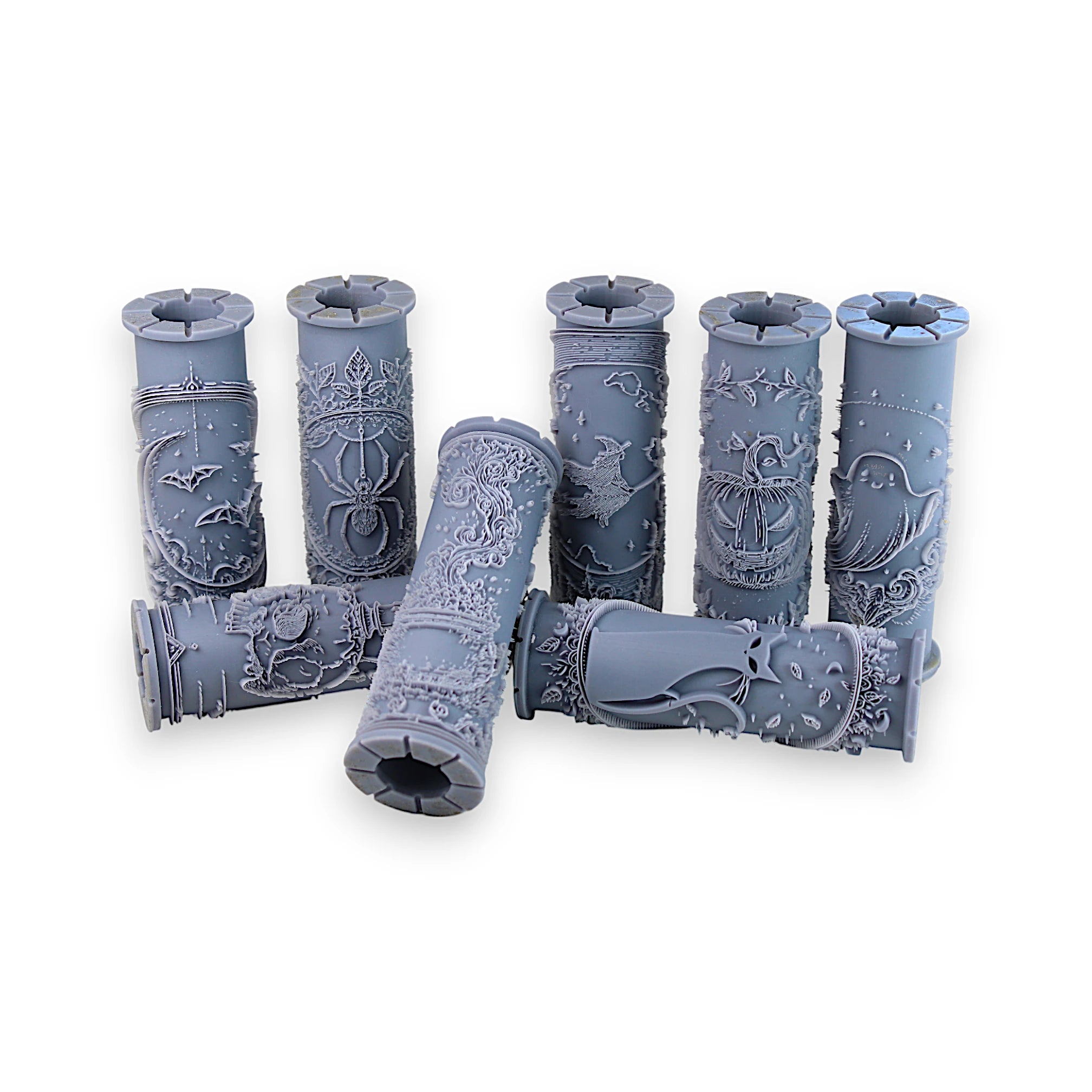 Halloween Clay Texture Roller Set #01 - Spooky Smiles and Wicked Wonders (4