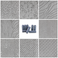 Animal Print Texture Roller Set #01 - Spots and Stripes & Scales and Skin (4