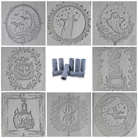 Halloween Clay Texture Roller Set #01 - Spooky Smiles and Wicked Wonders (4