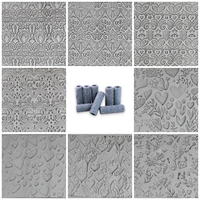 Heart Texture Roller Set #01 - Baroque Romance and Ornamental Hearts