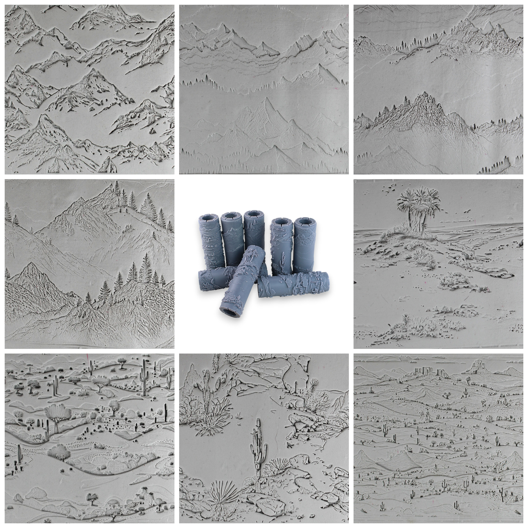 Landscape Set #01 - Alpine Sketches and Desert Horizons