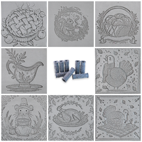 Thanksgiving Clay Texture Roller Set #01 - Thanksgiving Feast and Thanksgiving Pals (4