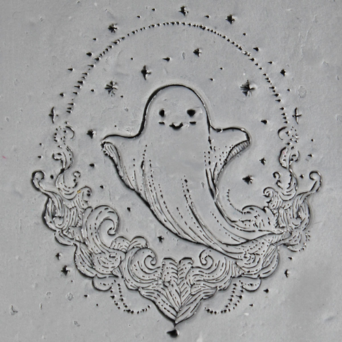 Happy Ghost Roller — clay texture roller