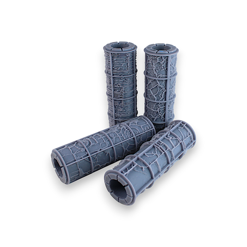 Tabletop Clay Texture Roller Set - Sci-Fi & Fantasy (4")