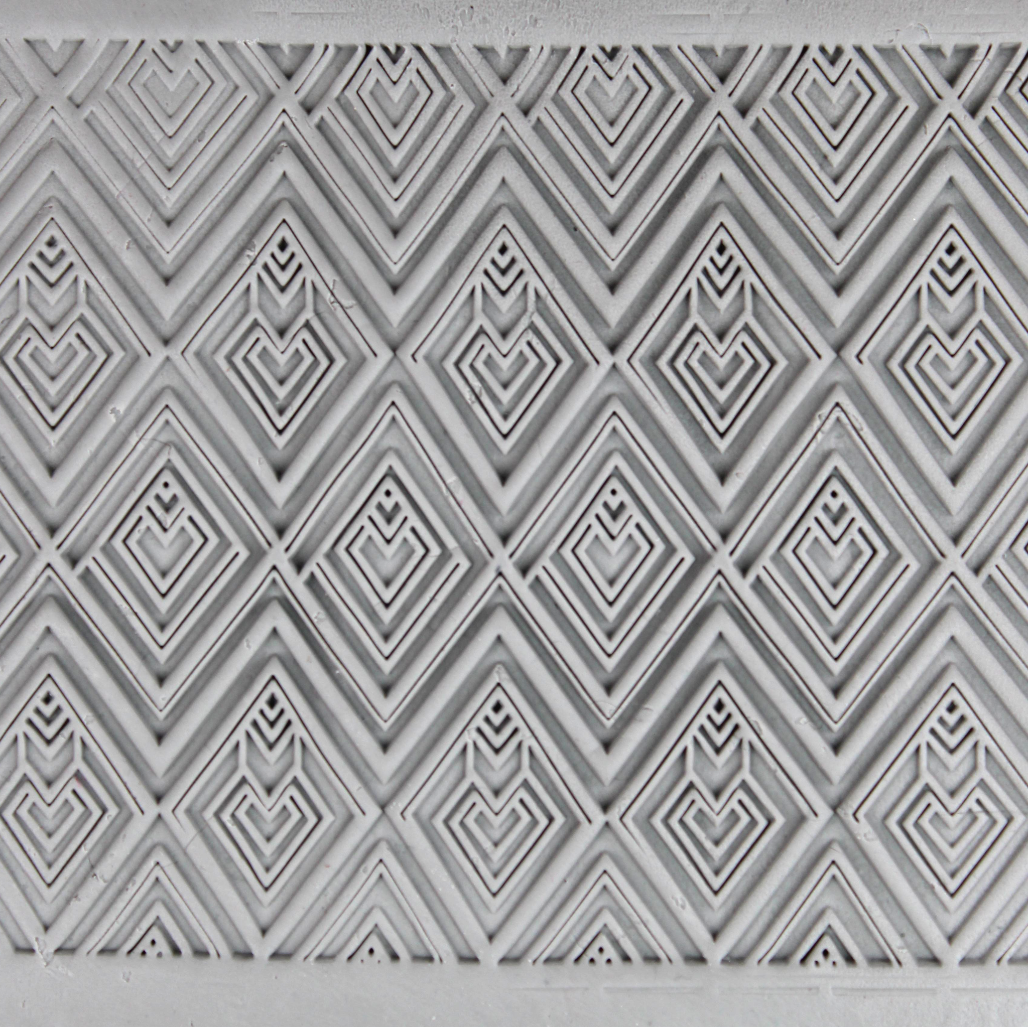 Geometric Texture Roller Set #01 - Terra Construct and Diamond Stack