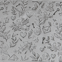 Heart Texture Roller Set #01 - Baroque Romance and Ornamental Hearts