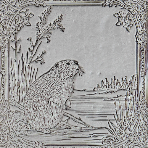 Beaver Roller — clay texture roller