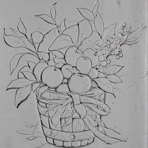 Apple Basket Roller — clay texture roller