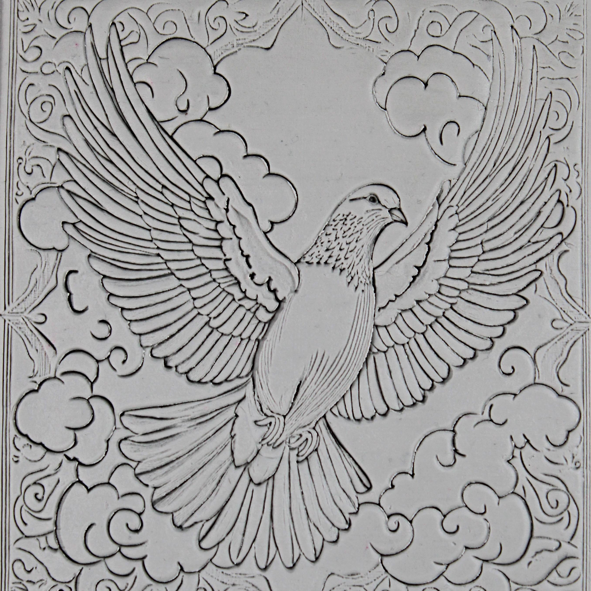 Bird Clay Texture Roller Set #01 - Backyard Bird and Tropical Bird (4