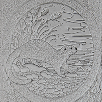 Freshwater Clay Texture Roller Set #01 - Forest Life & Understream (4")