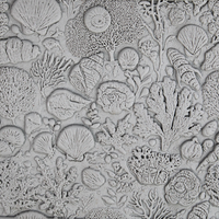 Seamless Ocean Clay Texture Roller Set #01 - Coastal Creatures & Shells and Seafloor (4")