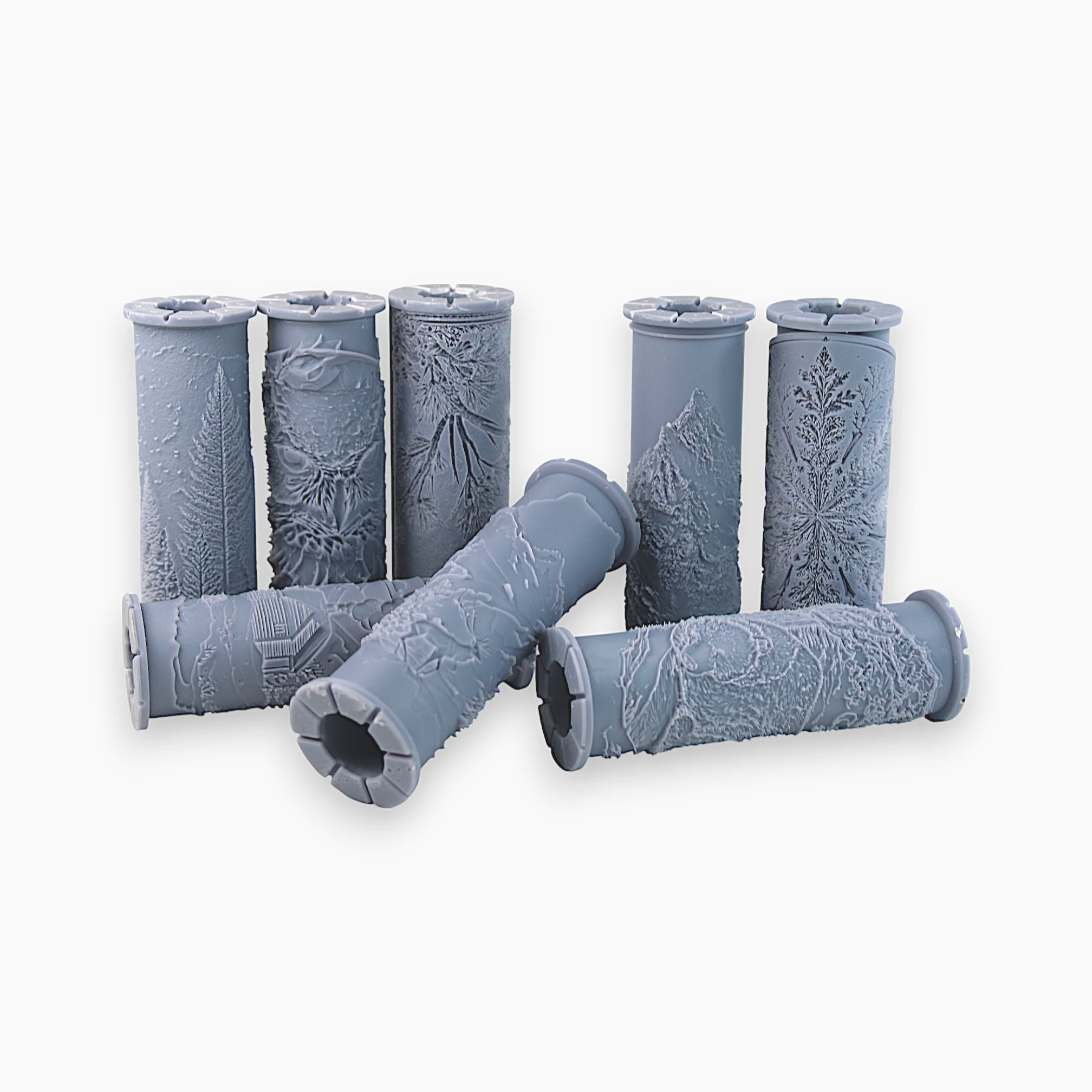 Winter Clay Texture Roller Set #01 - Winter Woods & Frosty Retreat (4