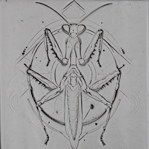 Praying Mantis Roller — clay texture roller