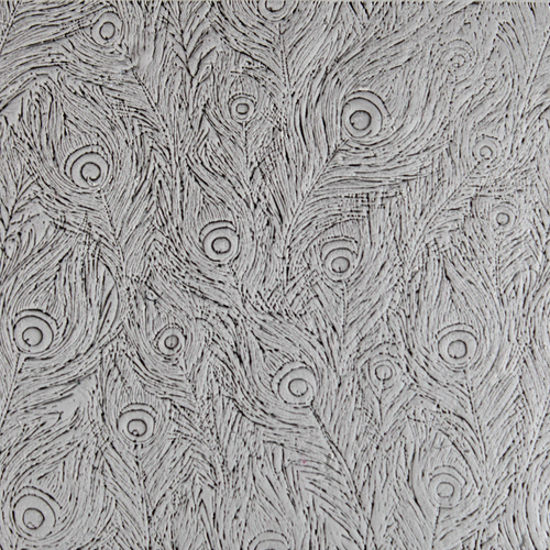Peacock Feathers Roller — clay texture roller