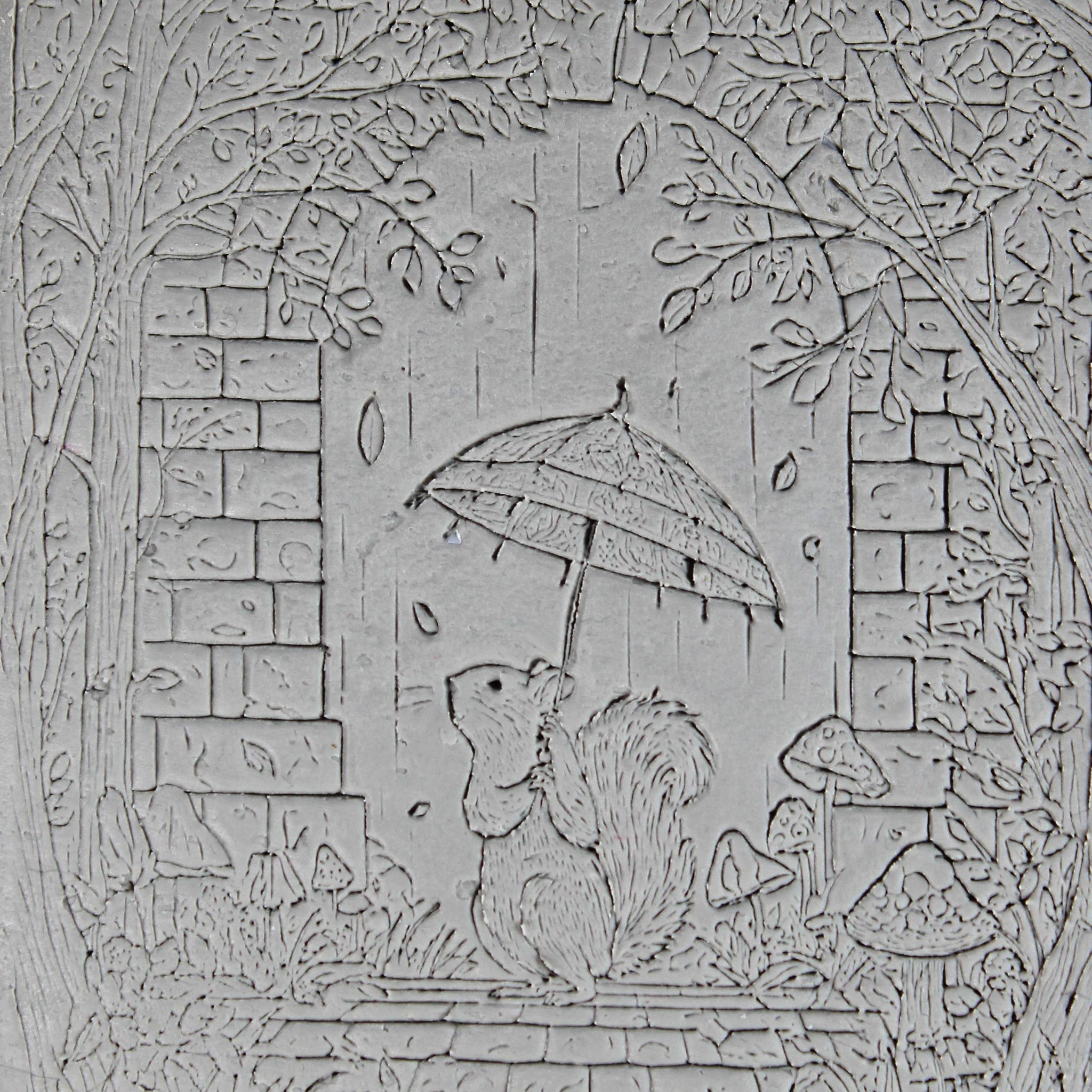 Storybook Clay Texture Roller Set #01 - Cozy Critters and Windy Weather (4