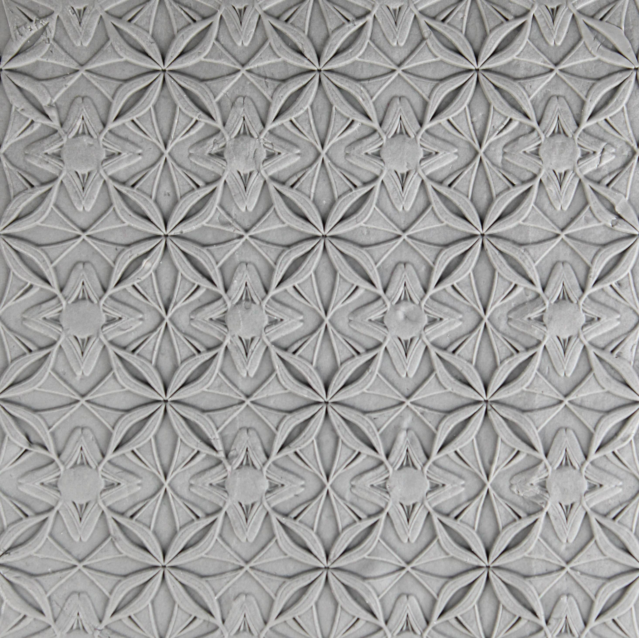 Seamless Clay Texture Roller Set #03 - Nouveau Garden & Geometric Bloom (4