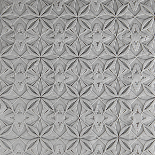 Lattice Bloom Roller — clay texture roller