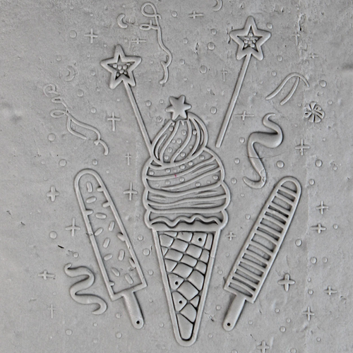 Ice Cream Cone Roller — clay texture roller
