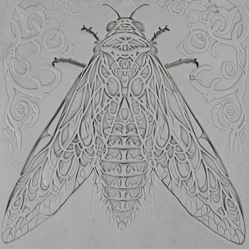 Cicada Roller — clay texture roller