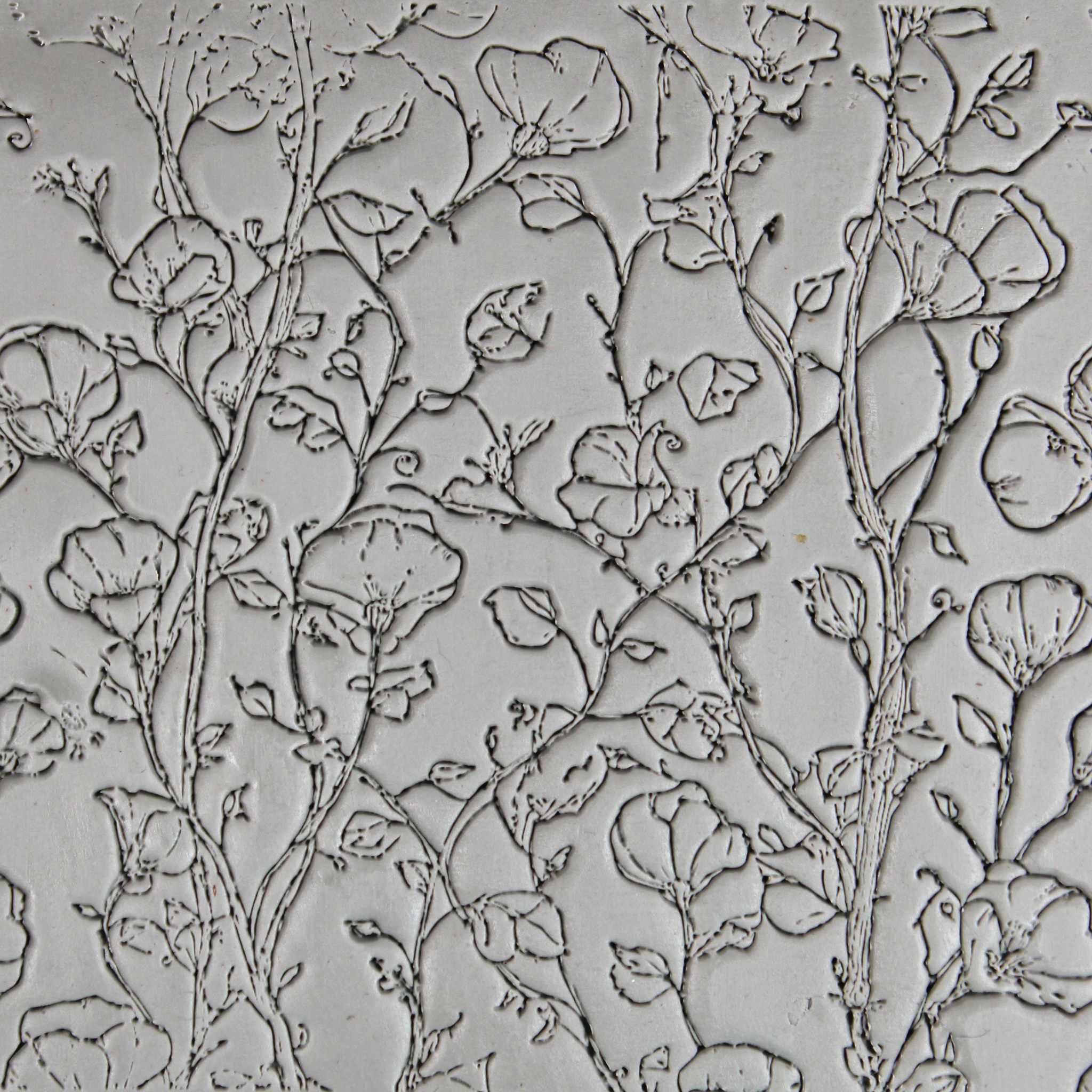 Seamless Meadow Clay Texture Roller Set #01 - Field and Forest & Floral Foliage (4