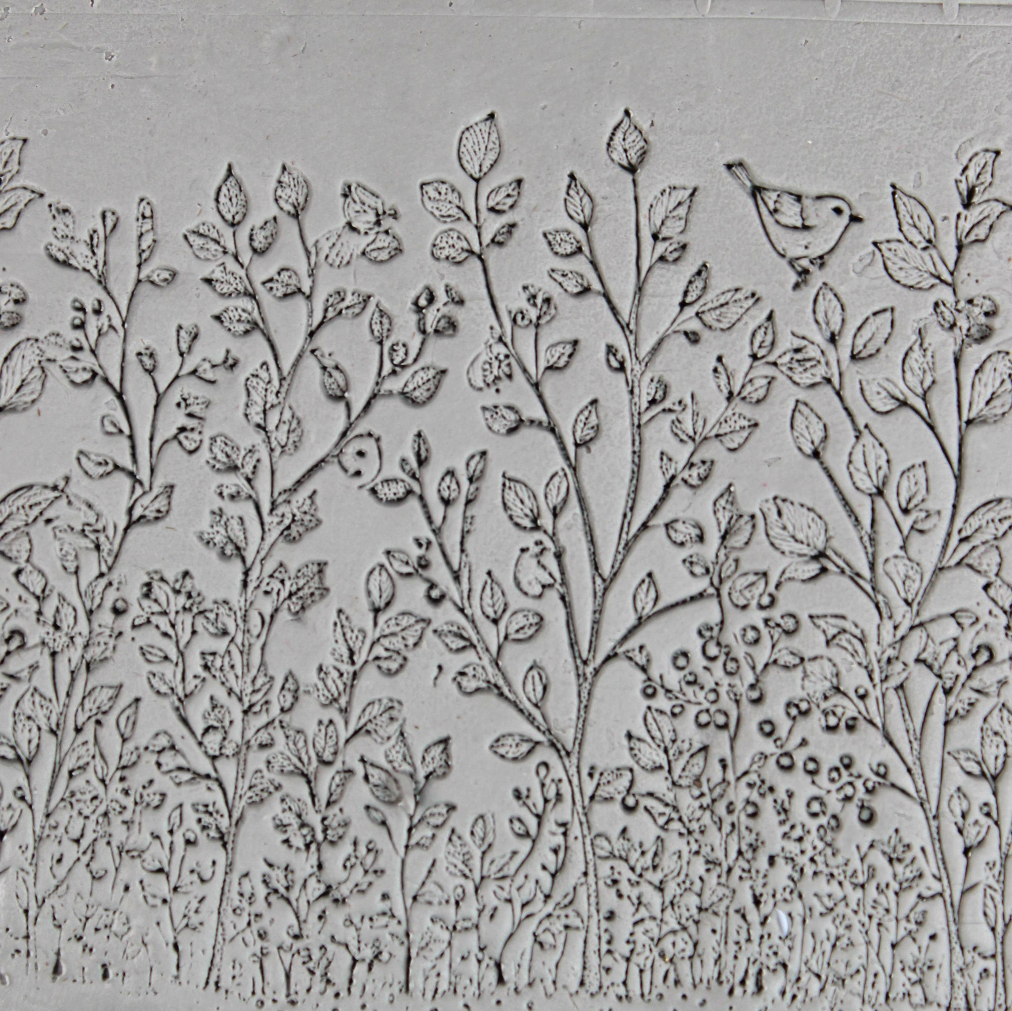 Seamless Meadow Clay Texture Roller Set #01 - Field and Forest & Floral Foliage (4