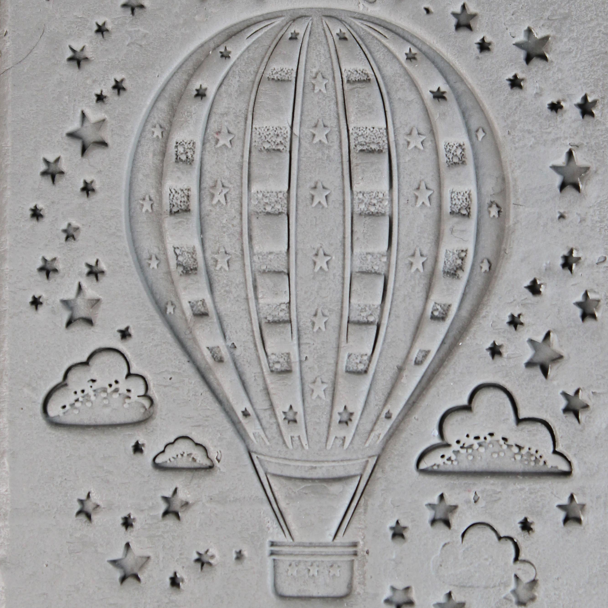 America Clay Texture Roller Set #01 - Stars & Stripes and Americana Icons (4