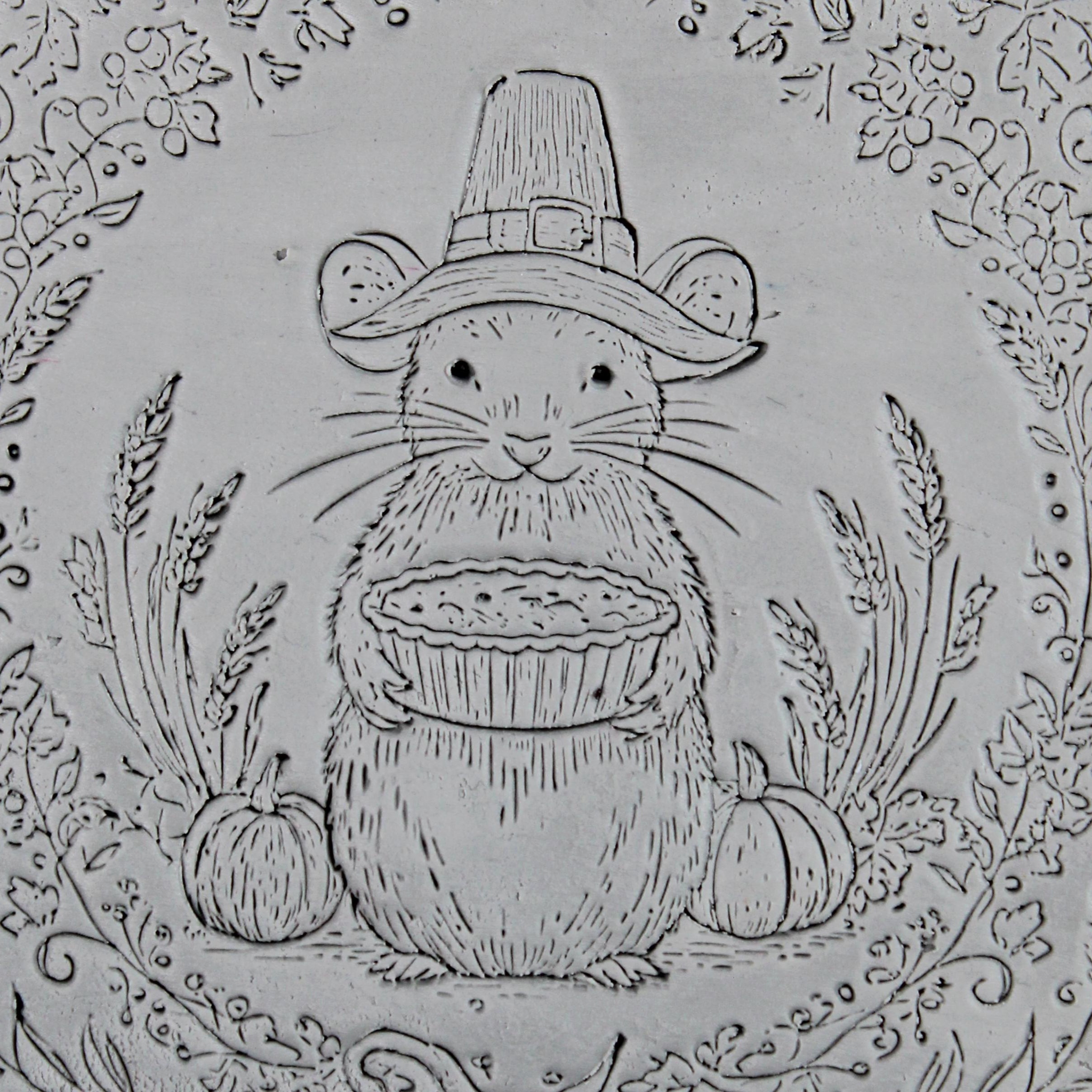 Thanksgiving Clay Texture Roller Set #01 - Thanksgiving Feast and Thanksgiving Pals (4