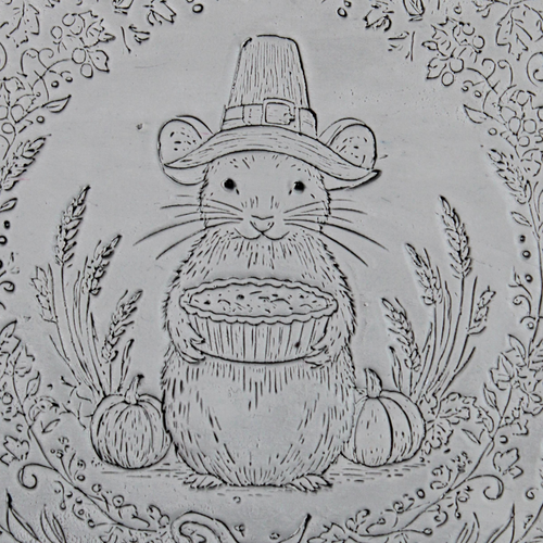 Mouse Pilgrim Roller — clay texture roller
