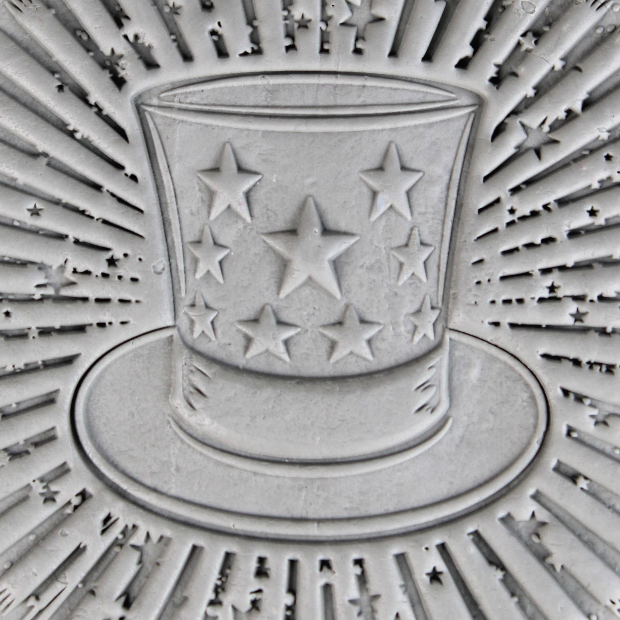 America Clay Texture Roller Set #01 - Stars & Stripes and Americana Icons (4