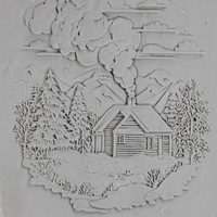 Winter Clay Texture Roller Set #01 - Winter Woods & Frosty Retreat (4")