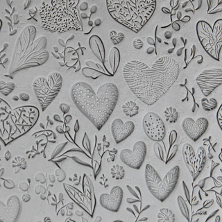 Heart Texture Roller Set #01 - Baroque Romance and Ornamental Hearts