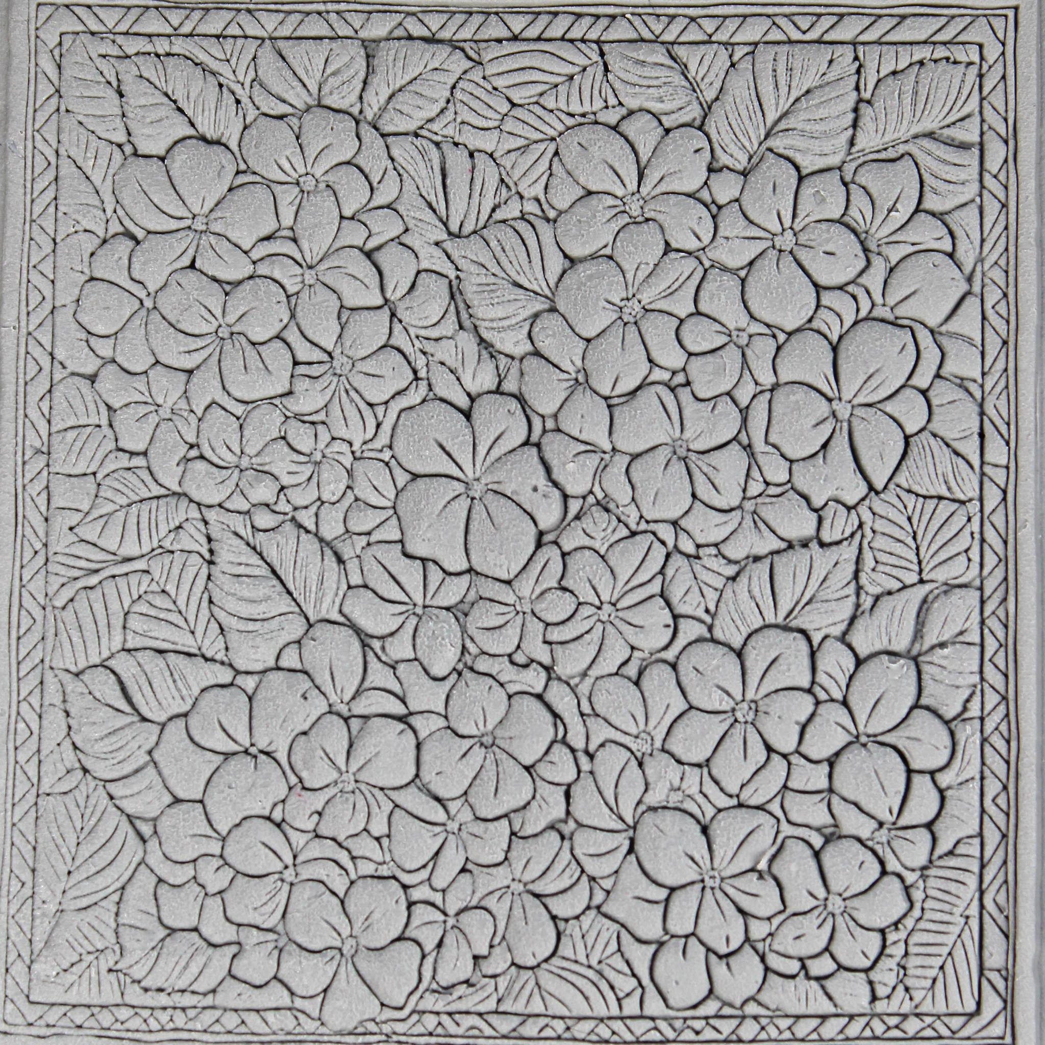 Flower Clay Texture Roller Set #02 - Cottage Blooms & Water's Edge Flowers (4