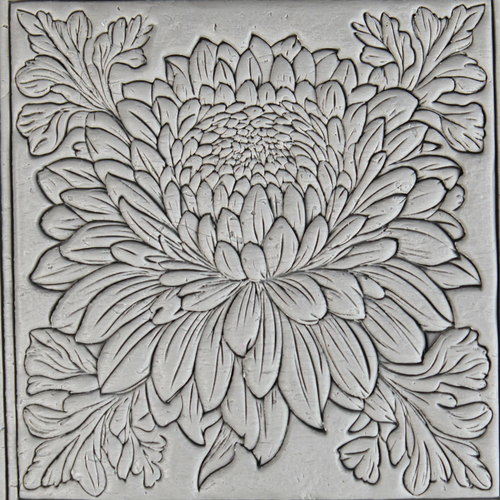 Chrysanthemum Roller — clay texture roller