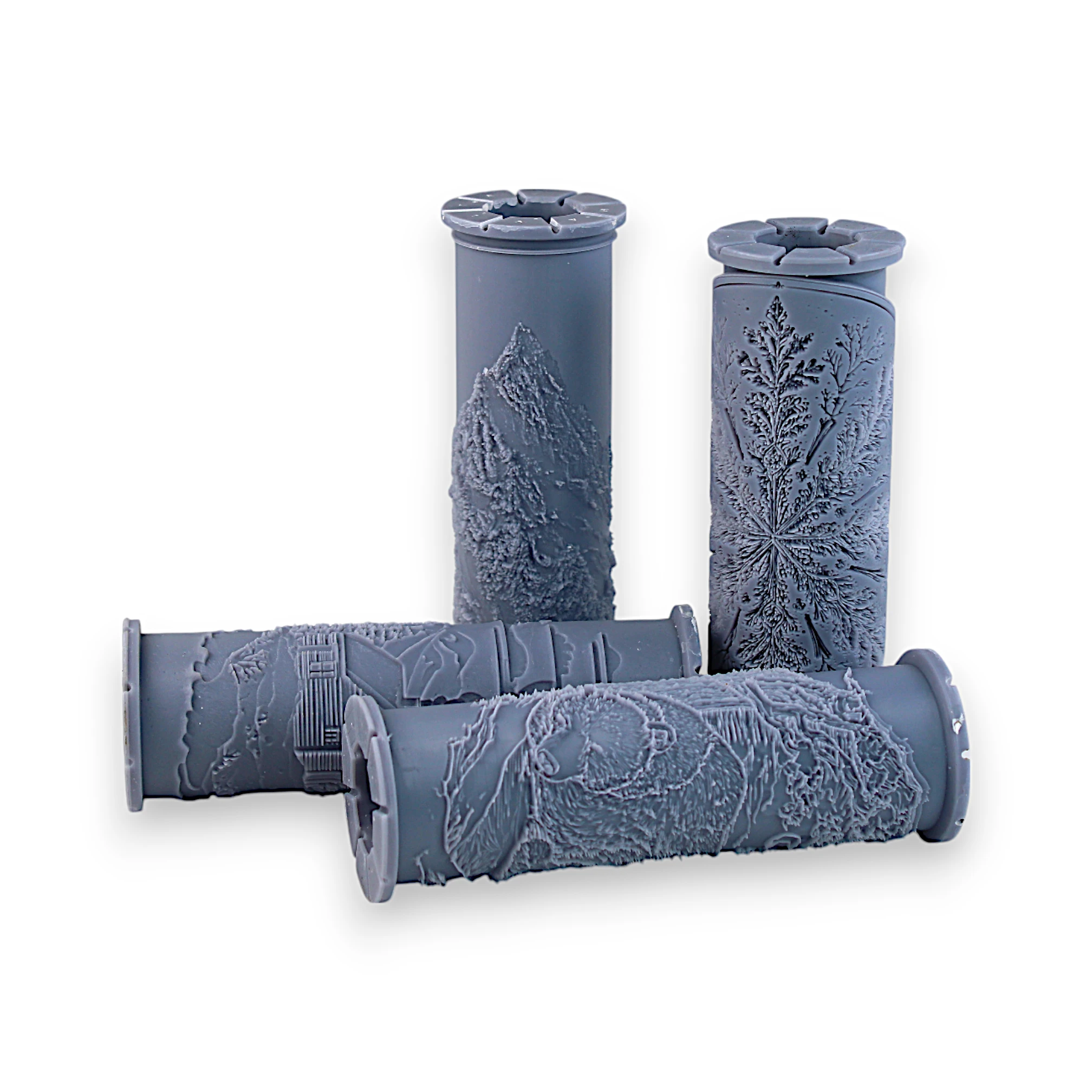 Winter Clay Texture Roller Set #01 - Winter Woods & Frosty Retreat (4