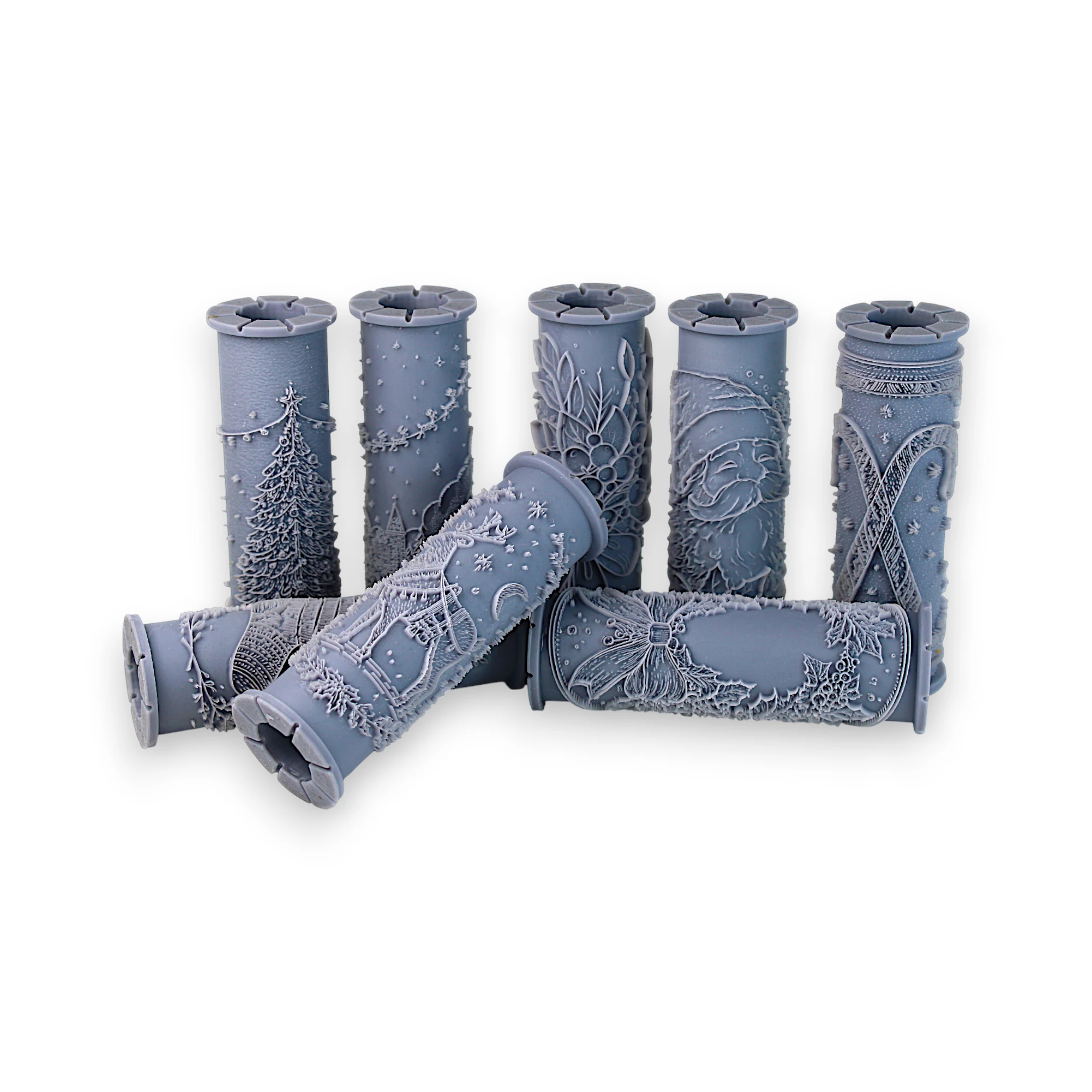 Christmas Clay Texture Roller Set #01 - Christmas Classics and Holiday Magic (4