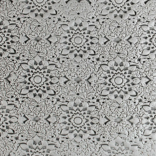 Circular Florals Roller — clay texture roller
