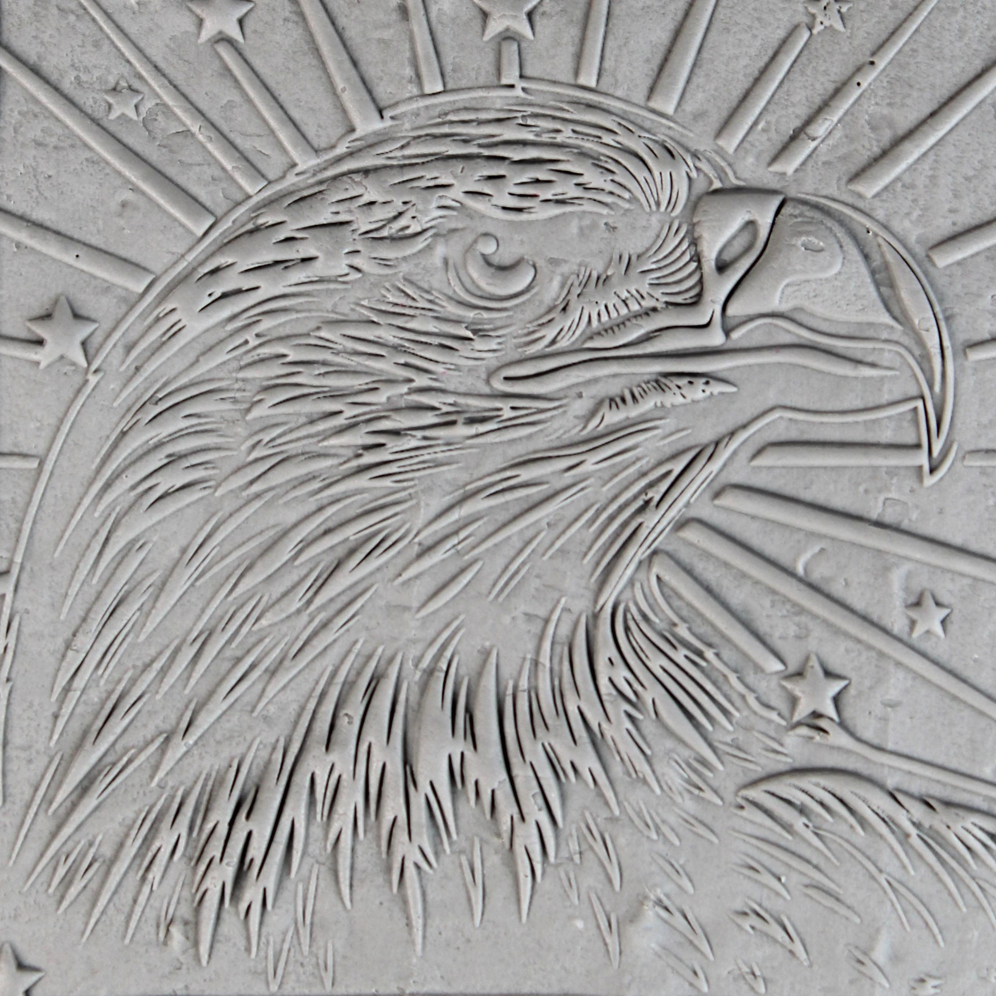 America Clay Texture Roller Set #01 - Stars & Stripes and Americana Icons (4