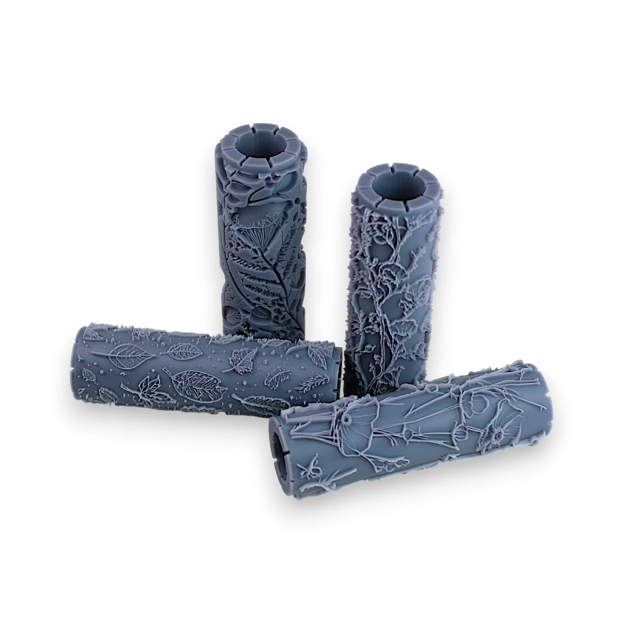 Seamless Meadow Clay Texture Roller Set #01 - Field and Forest & Floral Foliage (4