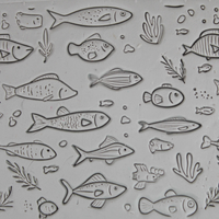 Ocean Set #02 - Schooling Fish and Seascape Swimmers