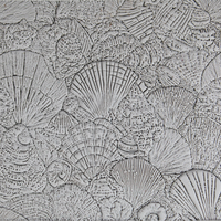 Seamless Ocean Clay Texture Roller Set #01 - Coastal Creatures & Shells and Seafloor (4")