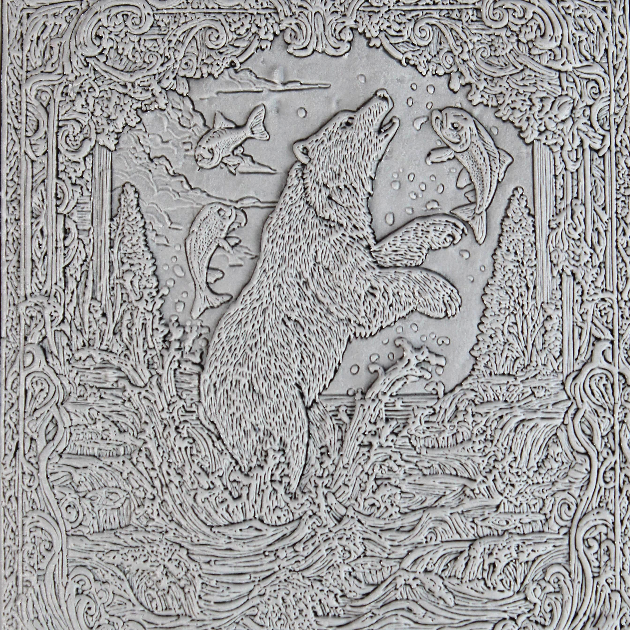 Freshwater Clay Texture Roller Set #01 - Forest Life & Understream (4