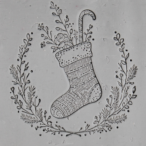 Stuffed Stocking Roller — clay texture roller
