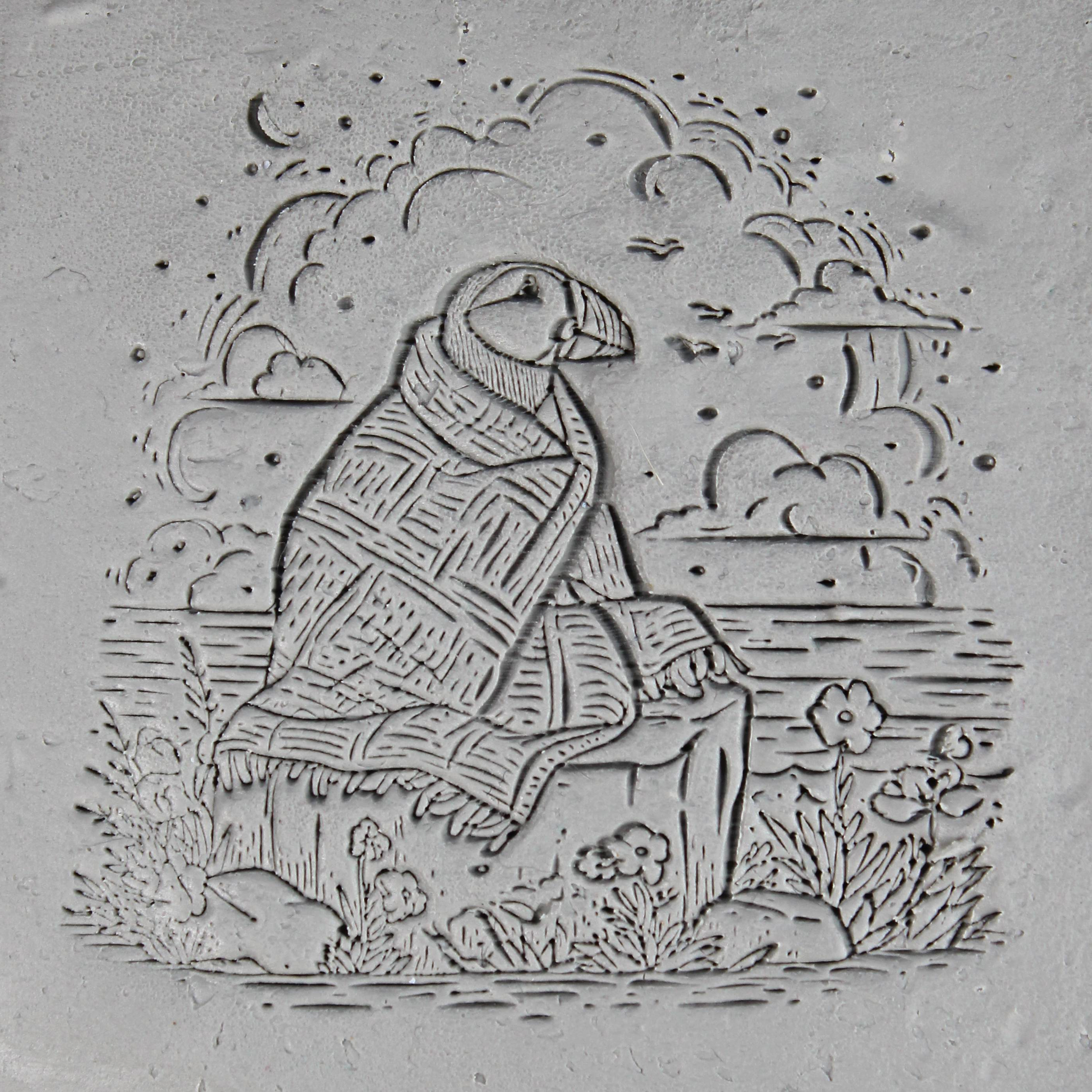 Storybook Clay Texture Roller Set #01 - Cozy Critters and Windy Weather (4