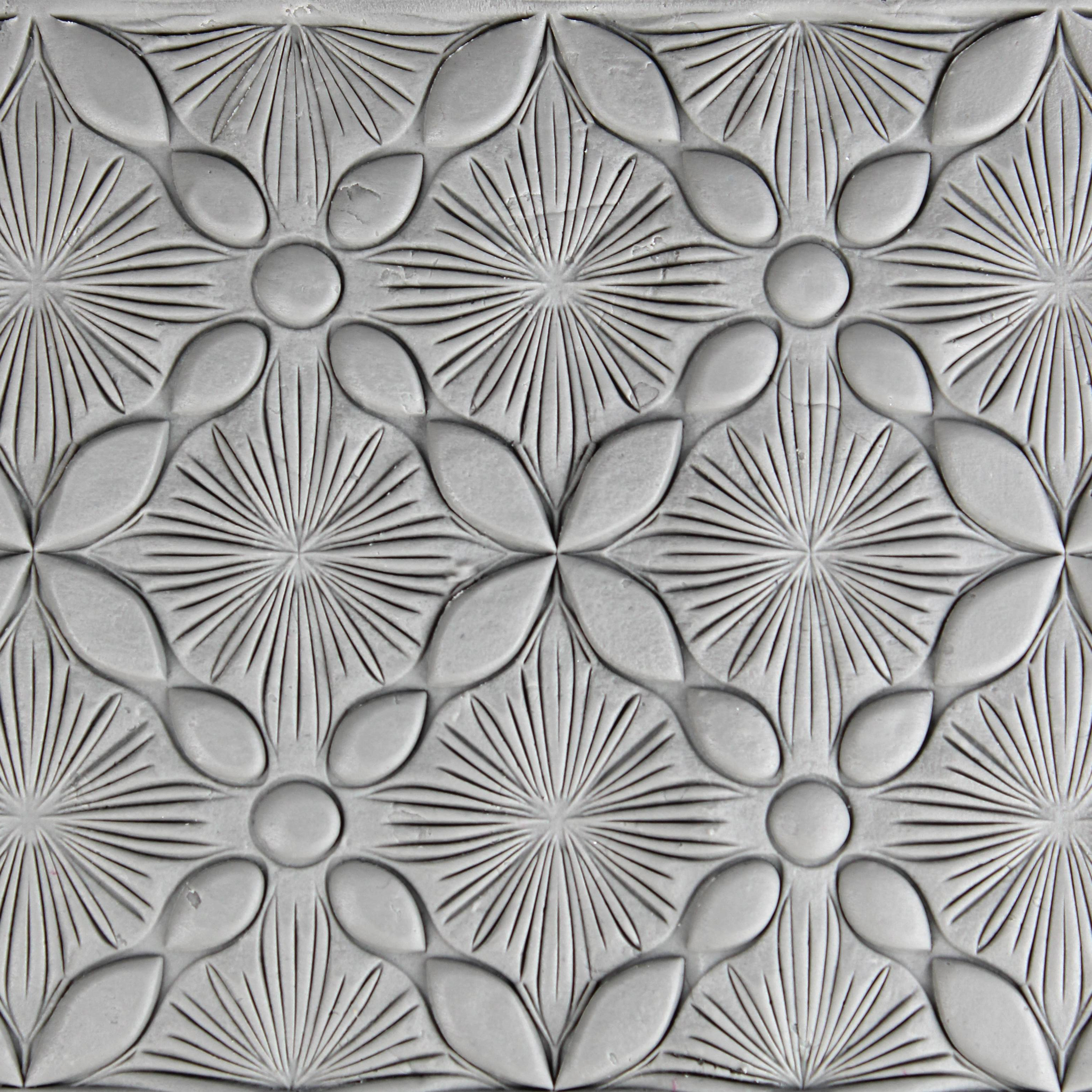 Seamless Clay Texture Roller Set #03 - Nouveau Garden & Geometric Bloom (4