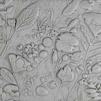 Seamless Meadow Clay Texture Roller Set #01 - Field and Forest & Floral Foliage (4")